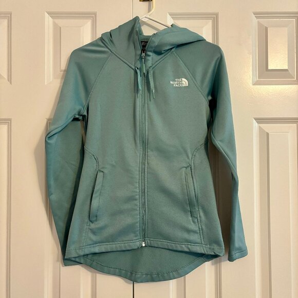 The North Face Hooded Full Zip Jacket Sage Green Women XS - Picture 2 of 10